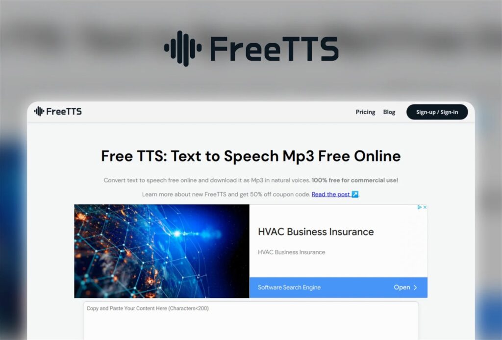 Freetts.com Website